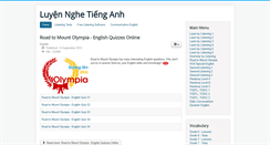 Desktop Screenshot of luyennghetienganh.com